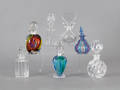 Seven glass perfumes