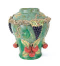 Large Majolica style vase