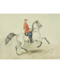NIKOLAI EGOROVICH SVERCHKOV RUSSIAN 18171898 Portrait of a Guard Hussar on Horseback