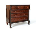 Empire mahogany chest of drawers