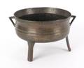 Dutch bell metal cauldron 17th c