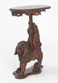 Victorian carved walnut stand late 19th c