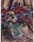 NATALIA SERGEEVNA GONCHAROVA RUSSIAN 18811962 Still Life with Vase of Flowers