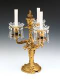 Crystal and ormolu candelabra