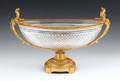 Ormolu mounted cut glass centerpiece bowl