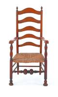 Delaware Valley fiveslat ladderback armchair