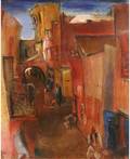 BORIS DMITRIEVICH GRIGORIEV RUSSIAN 18861939 Street Scene in Morocco