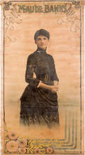 Theatrical poster featuring suffragette  Maude Banks