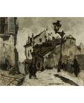 OSCAR RABIN RUSSIAN b 1928 Old Montmartre