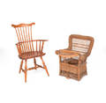 Wicker childs potty chair