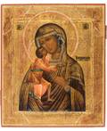 A RUSSIAN ICON OF THE FEODOROVSKAYA MOTHER OF GOD 19TH CENTURY