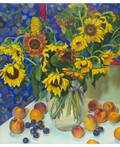 ALEXANDER PETROV RUSSIAN B 1947 Sunflowers