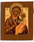 A RUSSIAN ICON OF THE IVERSKAYA MOTHER OF GOD 19TH CENTURY