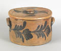 Remmey stoneware butter crock 19th c