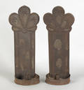 Pair of tin sconces early 19th c