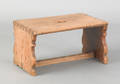 Continental fruitwood footstool late 18th c