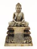 Buddha Shakyamuni Carved Soapstone Sculpture