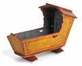 Pennsylvania painted miniature cradle 19th c