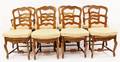 Set of 8 Ladderback Chairs wRush Seats