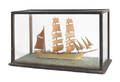 Cased sailing ship model late 19thearly 20th c