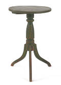 Long Island painted candlestand ca 1820
