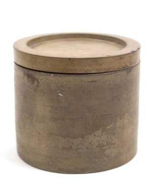 Chinese Yixing Zisha Cylindrical Tea Box Marked