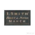 Painted I SMITH BOOT  SHOE MAKER Trade Sign
