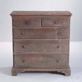 Bluepainted Pine Chest of Drawers