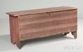 Redpainted Pine Creasemolded Sixboard Chest