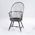 Blackpainted Sackback Windsor Armchair