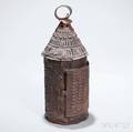 Pierced Sheet Iron Lantern