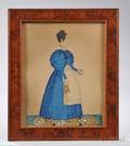 Joseph Davis MaineNew Hampshire 18111865 Portrait of a Woman in a Blue Dress