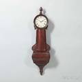 Carved Mahogany and Mahogany Veneer Patent Timepiece