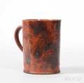 Glazed Redware Cann