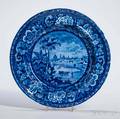 Staffordshire Historical Blue Transferdecorated Buenos Ayres Plate