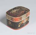 Small Polychrome Decorated Brides Box