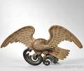Carved and Painted Eagle Plaque