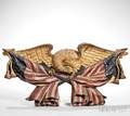 Carved Polychrome and Gilt Eagle Plaque