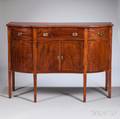 Inlaid Cherry and Mahogany Sideboard
