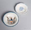 Two Eagledecorated Cup Plates