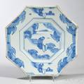 Tinglazed Earthenware Octagonal Ming Dish