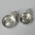 Two Pewter Porringers