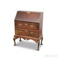 Queen Annestyle Walnut Slantlid Deskonframe