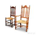 Two Maple Bannisterback Chairs