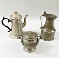 Three Pieces of Pewter Hollowware