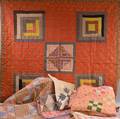 Six Appliqued Cotton Quilts