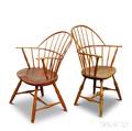 Two Sackback Windsor Chairs
