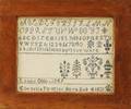Framed Needlework Sampler Cordelia Fowler