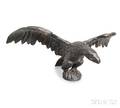 Large Blackpainted Cast Iron Eagle