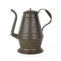 Pennsylvania punched tin coffee pot dated